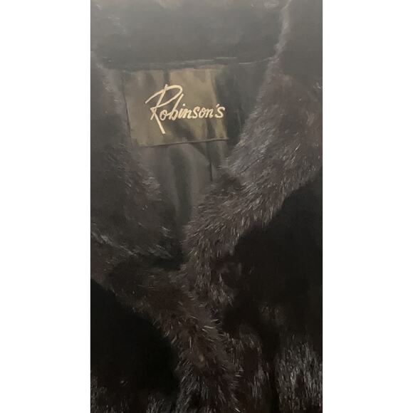 Vintage Robinson’s Fur Coat Jacket, Woman Size: M - Brown - Picture 4 of 15